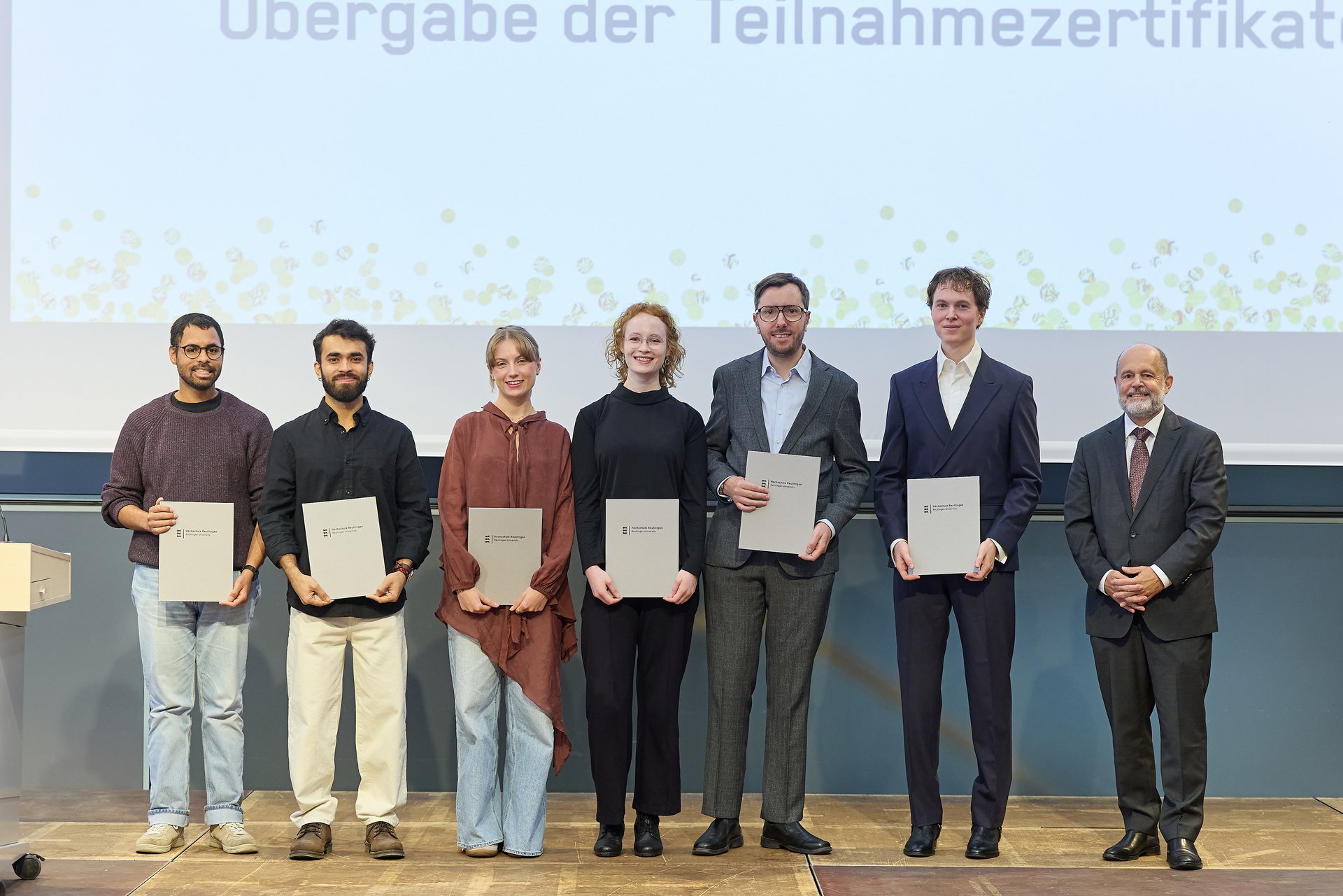 Die Mitwirkenden am Science Slam.