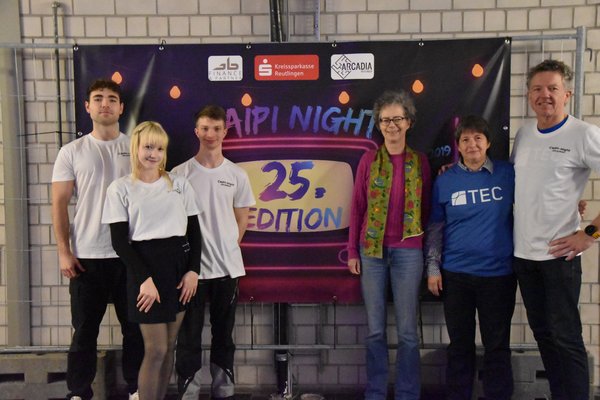 Orga Team und Profs auf der 25. CaIPi Night