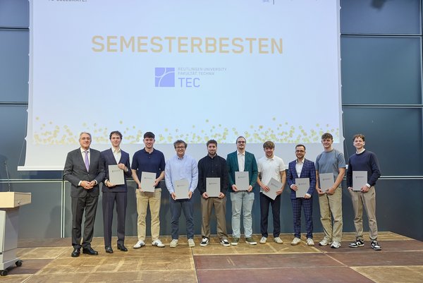 Die Semesterbesten der Fakultät Technik im Sommersemester 2026.